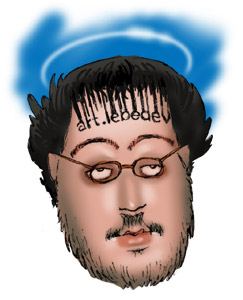 Артемий Лебедев. Шарж Эдуарда Коця